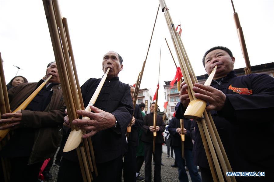 #CHINA-GUIZHOU-MIAO ETHNIC GROUP-NEW YEAR-CELEBRATION (CN)&nbsp;