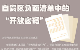 自貿(mào)區(qū)負面清單中的&ldquo;開放密碼&rdquo;