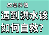 汛期來臨，遇到洪水險情如何自救？