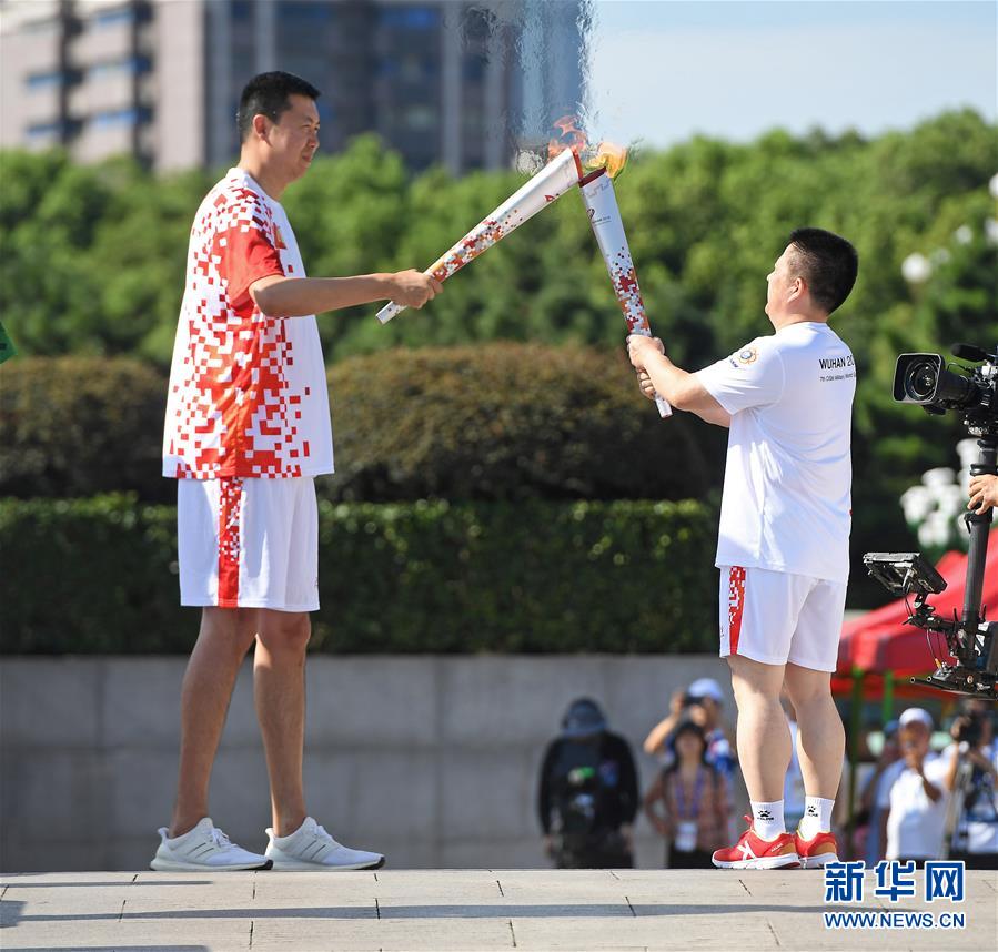 （體育）（10）第七屆世界軍人運動會圣火火種采集和火炬傳遞啟動儀式在南昌舉行