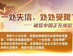 圖解：&ldquo;一處失信、處處受限&rdquo;&mdash;&mdash;誠信中國正在崛起