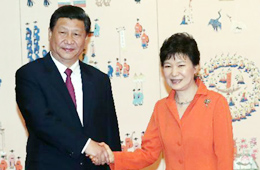 習近平見樸槿惠:兩國正處大發展新起點