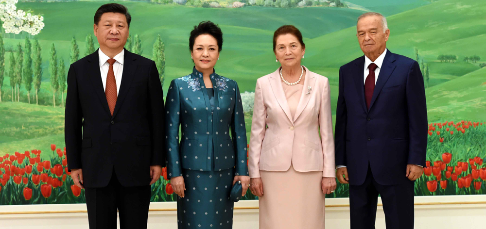 習近平同烏茲別克斯坦總統卡里莫夫舉行會談
