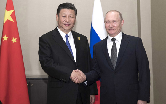 習近平會見俄羅斯總統普京